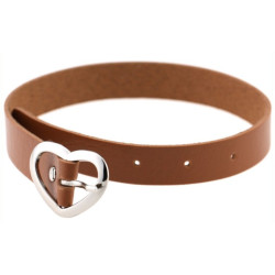Joy Jewels Ras de cou Heart Attach Marron